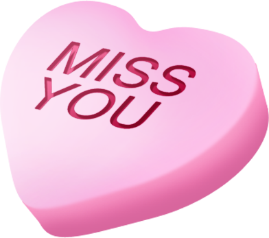 Heart miss you Sweet Missing
