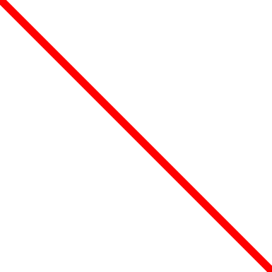 Pure Red Diagonal Line