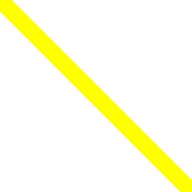 Pure Yellow Thick Diagonal Line